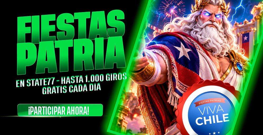 Festival Patrio de Giros: celebra las Fiestas Patrias con hasta 1.000 giros gratis al día Festival Patrio de Giros: celebra las Fiestas Patrias con hasta 1.000 giros gratis al día